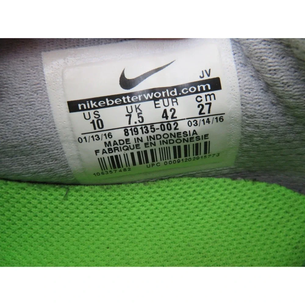 Nike Flex Fury 2 Shoes Womens 10 Gray Pink Running Sneakers Road Gym 819135-002